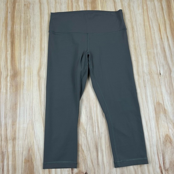 lululemon athletica Pants - Lululemon Wunder Under Crop High-Rise Gray Size 12 Women's W6ASDS